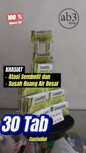 MICROLAX TAB PENGANTI CUSTODIOL 5 MG / BOX ISI 1 X 10 TABLET / CUSTODIOL BOX ANTI SEMBELIT