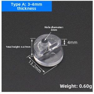 TEKANAI | Transparent Plastic Glass Mirror Clip 20 Pieces