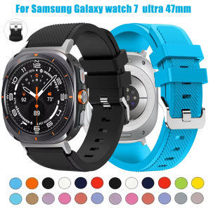 Silicone Strap For Samsung Galaxy Watch 7 Ultra 47mm Band Accessories Correa Sport Bracelet For Galaxy Watch 7 Ultra Watchband