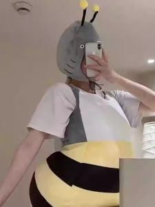 Wearable Creative Shark Bee Costume Adult Children Version Performances Suitable One Piece Suit for Cosplay And Toys