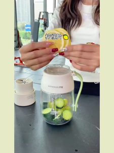 ROYADULEX Wireless Portable 20 Blade Juicer Cup Ice Crusher 1000ml Portable USB Charging Electric Fruit Juice Maker Blender Mixer Roya 14 Blade Juicer Vegetable Slimming Cup