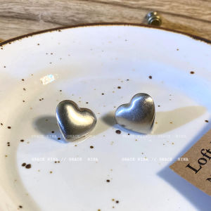 Hoa Tai Hình Trái Tim Nửa Tròn Kiểu Pháp Cổ Điển Dành Cho Nữ Thời Trang Hợp Kim/mạ Bạc/mạ Vàng Hình Trái Tim/mặt Trăng Tròn Đa Năng Đi Làm Mùa Thu Đông Mới Về