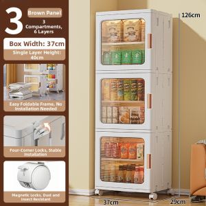 XINGYOU | Easy-assembly Plastic Storage Cabinet with Adjustable Partitions