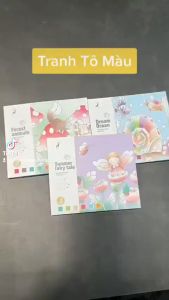 (Tặng Kèm Cọ Vẽ) Sách Tô Màu Nước 20 Trang Cho Bé Thoải Sức Sáng Tạo Vui Chơi Kích Thước 13 x 15cm