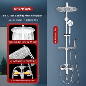 SHENYUAN | Bộ Vòi Sen Điều Nhiệt Thép Không Gỉ 304