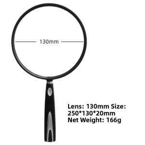 MONLEYTA | Ultra-light German Non-spherical 30x Magnifying Glass Reading High Definition Childrens Science Portable Metal Glass Lens Handheld Magnifier For Mobile Phone Repair