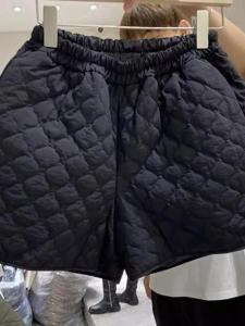 plus Size High Waist Casual Shorts Womens Autumn Winter Loose Slimming Wide Leg Boot Pants Cotton Pants Korean Style