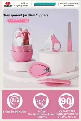IMLUCKY | Baby Nail Clipper Set Child Care Tool Prevents Meat Trapping Professional Nail Trimming Kit For Infants And Toddlers Imlucky