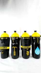 Botol Minum Sepeda Bidon United Black Yellow 750 ml Bicycle Empire