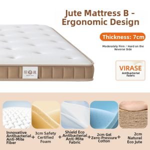 Spinal Protection Firm Hemp Palm Mattress Single Size