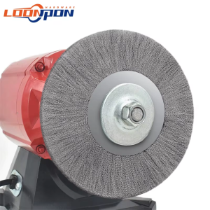 แปรงลวดเหล็กขนาด 75-300 มม. แปรงลวดกลมสำหรับเครื่องเจียรแบบตั้งโต๊ะ ขัดลบคม เครื่องมือขัดผิว ขัดสนิม พร้อมอะแดปเตอร์