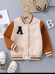 JAKET VARCITY ANAK LOGO A BAHAN FLECE HALUS KOREA SETELL