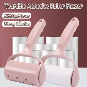 Sticky Roller Lint Dust Remover Reusable Sticky Lint Roller Paper Dust Hair Sticky Pet Hair Removal Roller Lint Clothing Dust Remover Bedroom Carpet Cleaning Tool Pelekat Habuk 粘毛器