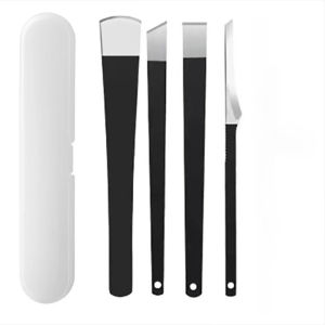 Professional Stainless Steel Lifter Shavers Pedicure Knife Callus Remover/Cuticle Pusher for Home Spa & Salon Use (Easy Clean)