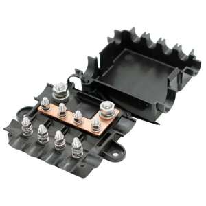 Hộp Cầu Chì Phân Phối Điện Công Suất Lớn 12V 24V Với Thanh Nối 5 Đường Giá Đỡ Cầu Chì Mega & Midi Cho Hệ Thống Điện