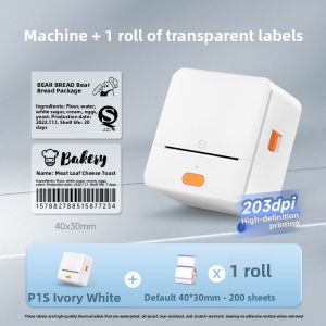 DTPrinter | Portable Waterproof Self-Adhesive 3-Resistant Heat-Sensitive Transparent Label Paper