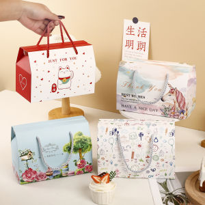 กล่องบรรจุภัณฑ์ขนมปังอบวันตรุษย์ที่มีชื่อเสียง กล่องของขวัญขนมปังอบ กล่องขนมปังมัดย้อมหิมะ กระเป๋าใส่ขนมปัง กล่องของขวัญสำหรับเทศกาลปีใหม่