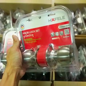 Hafele ลูกบิดประตู ทรงลูกจัน สแตนเลสสตีล สีสแตนเลส ห้องทั่วไปและห้องน้ำ รหัส 489.93.272 489.93.273