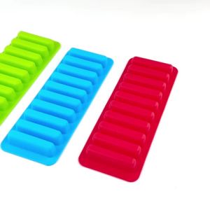 Khuôn Silicon Hình Ngón Tay 10 Ngăn Dạng Thanh Dài Thân Thiện Với Môi Trường Dụng Cụ Làm Bánh Cho Sôcôla Bánh Quy Đá Viên Ngũ Cốc Hình Chữ Nhật