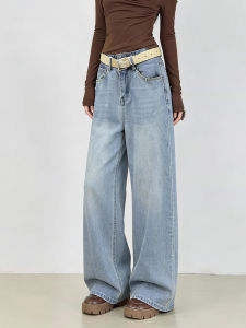 MANMI | Quần Jeans Dáng Suông Phối Đơn Giản