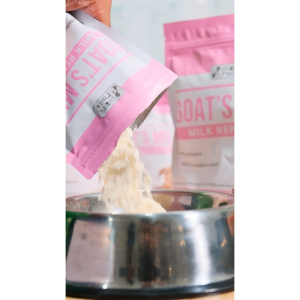 PETSCHOICE - Milk Replacer Prolific Tails Goat’s Milk 600g with probiotics rich in vitamins for Cats Dogs