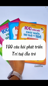 Sách 100 Câu Hỏi Phát Triển Trí Tuệ Cho Trẻ (từ 3-6 tuổi) - Sách tương tác trò chơi (lẻ tùy chọn) - Minh Long