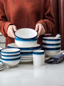 Bộ Bát Đĩa Ăn Trưa Kiểu Nhật Bản Dùng Tại Nhà Bát Cơm Đơn Bát Salad Bát Súp Bát Đựng Cơm Bát Đĩa Kiểu Bắc Âu Bộ Đồ Ăn