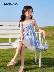 SQTN.KIDS | Girls Summer Outfit Set Tank Dress & Top