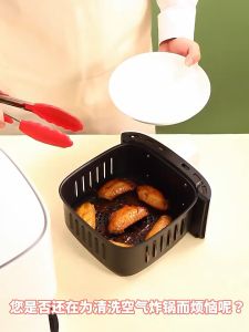 [SG Seller] 50/100Pcs Square Air Fryer Paper Tray Air Fryer Disposable Paper Liner Oilproof Baking Paper Air Fryer Oilproof Parchment Paper Air Fryer Liners CNY Gift Present