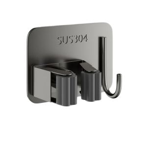 Kẹp Chổi Treo Tường Bằng Thép Không Gỉ Chịu Lực Mạnh Không Cần Đục Lỗ Kẹp Vải Lau Nhà Tắm Kẹp Chổi Cố Định Bền Bỉ