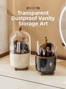 BAOJIAWANG | Dustproof High Capacity Rotatable Makeup Brush Organizer