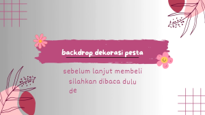 Background Lamaran Ulang Tahun kain Polos Doff 3m x 3m