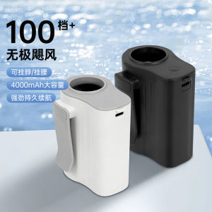 Portable High-Speed Neck Waist Fan for Outdoor Travel Construction Site Super Powerful 100 Levels Strong Wind Mountain Climbing