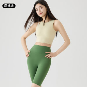 Cat Person Five-Quarter Length Cycling Base Layer Pants Womens Summer Outdoor Sports Yoga Pants Thin Hip-Lifting Abdomen-Including Shark Pants