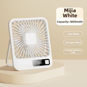 Portable Mini USB Fan Ultra Quiet Office Desktop Student Dormitory Bedside Charging Small Fan Home Use Fan Lightweight