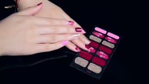 Stiker Kuku Tangan Nail Art Murah Sticker Kutex Wanita 14 pcs/set