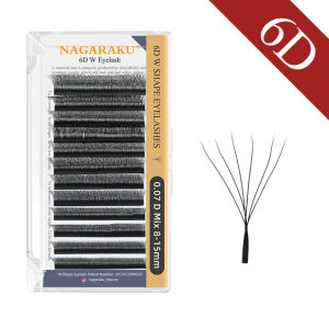 6D ดอกออโตเมติกรูปดอกไม้บาน 6D คู่ขนตาปลอม - Nagaraku