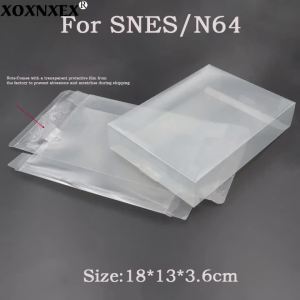 Transparent Game Box Protector For SNES/ N64 Clear PET Storage Display Case Dust Protection