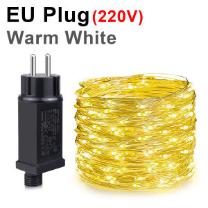 10M-100M Copper Wire Fairy String Lights Wateproof 220V 110V EU US Plug Outdoor Birthdays Party Holiday Wedding Decoration