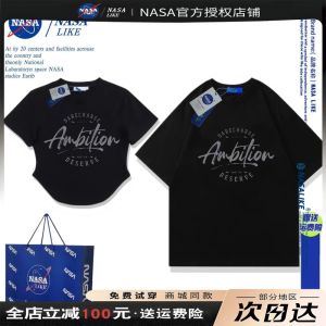 Retro American Couple Matching T-Shirts Cotton Short Sleeve Letter Print Men Women Loose Fit Summer Fashion Brand round Neck