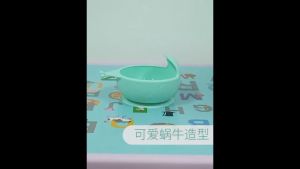 Silicone Suction Anti-Fall Tableware Baby Bowl (Free Plastic Spoon)