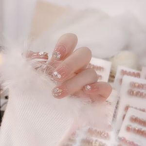 Wearable False Nails Butterfly Design Bridal Manicure Patch New 2025 Student And Pregnant Women Friendly Nail Art Pieces