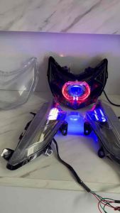 Lampu depan supra x 125 fi injection biled billed + sen Runing