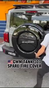 GWM Tank 300 Spare Tire Cover Glossy Black (FJ Type)