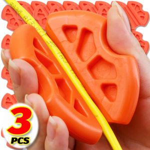 ตัวดึงลวดท่อเจาะรูแบบเฉพาะเจาะจง3/1x อุปกรณ์ดึงสายไฟพกพาตัวหนีบยางกันลื่นเบ็ดตกปลาเรืองแสง