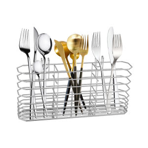 Stainless Steel Chopsticks Holder Kitchen Storage Shelf Spoon Fork Cutlery Holder Tableware Draining Rack Chopsticks Organizer