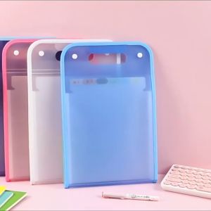 แฟ้มใส่เอกสาร ขนาดA4 กระเป๋าใส่เอกสาร (13ช่อง) ฟรี!สติ๊กเกอร์ กระเป๋าแฟ้มซอง File Holder กระเป๋าเอกสาร