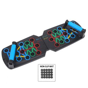 Multifunctional Push Up Board Fitness Equipment Home Workout Set Foldable Push Up Rod Resistance Training Tool for Muscle Toning