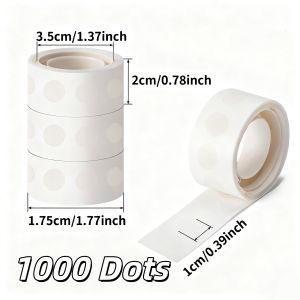 1/3/5Roll Double Sided Clear Sticky Point Tape Balloon Glue Dot Adhesive Stickers Balloons Pump Birthday Wedding Party Decor