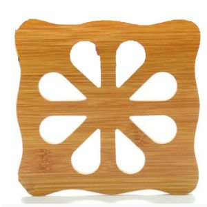 Tatakan Alas Piring Ukuran Besar Gelas Panci Bahan Kayu Anti Panas Lucu (062)